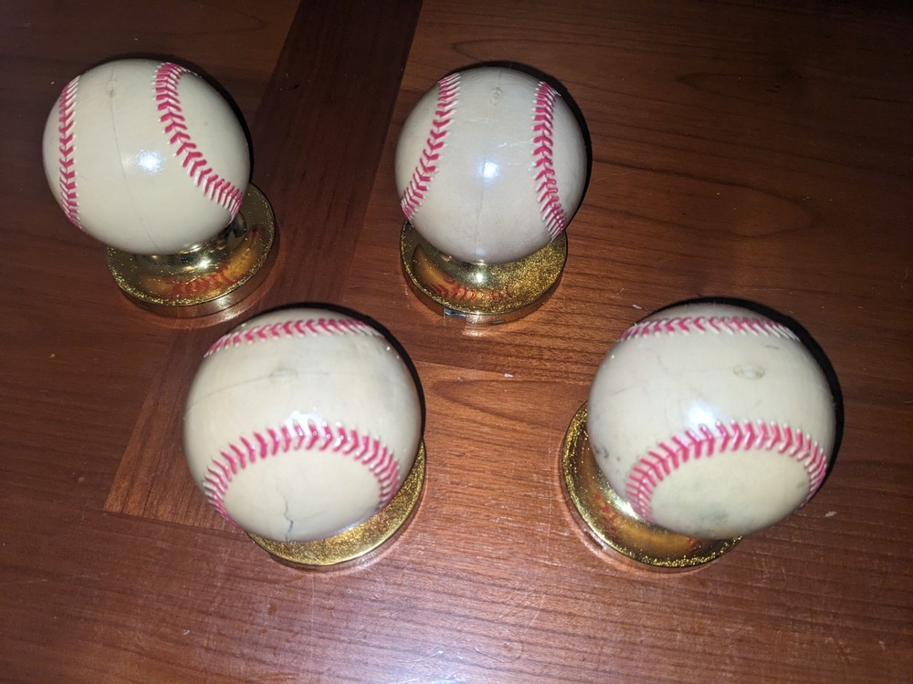 4 Baseball doorknobs
