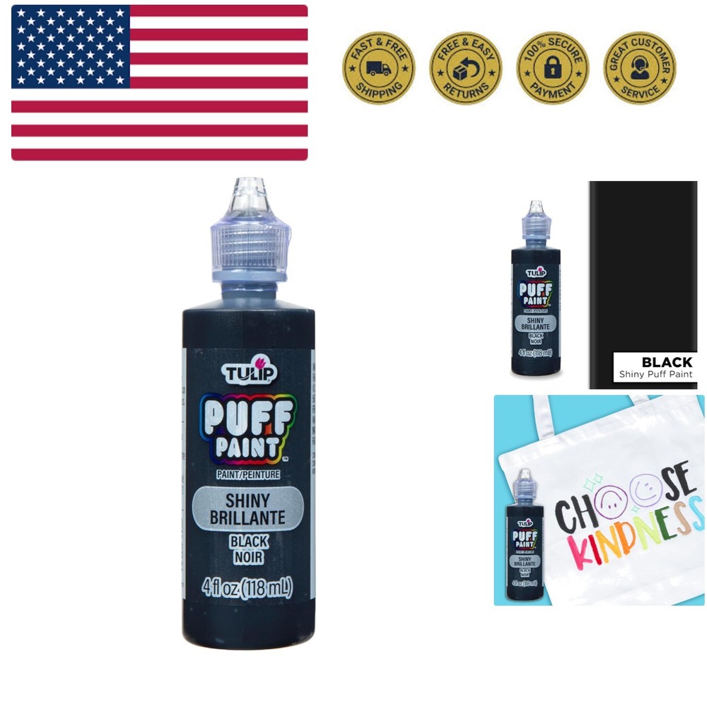 Dimensional Fabric Paint 4oz Slick Black