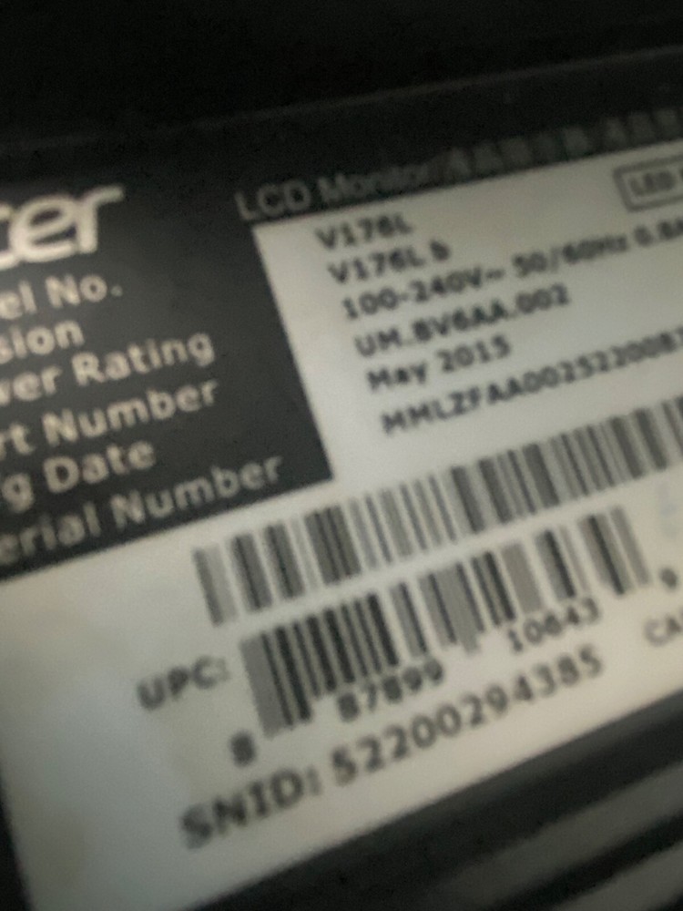 Kitchen POS Screen with Bracket and Extras