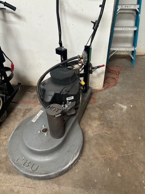 Propane floor buffer