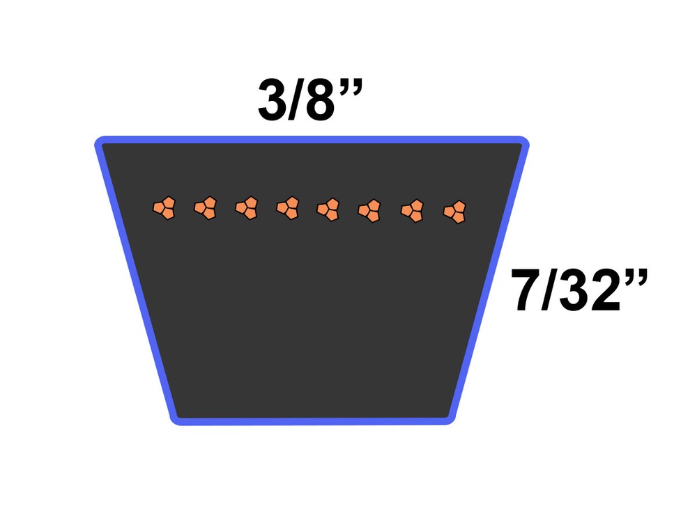 D&D 7-0074 Heavy Duty Aramid Replacement Belt fits TORO
