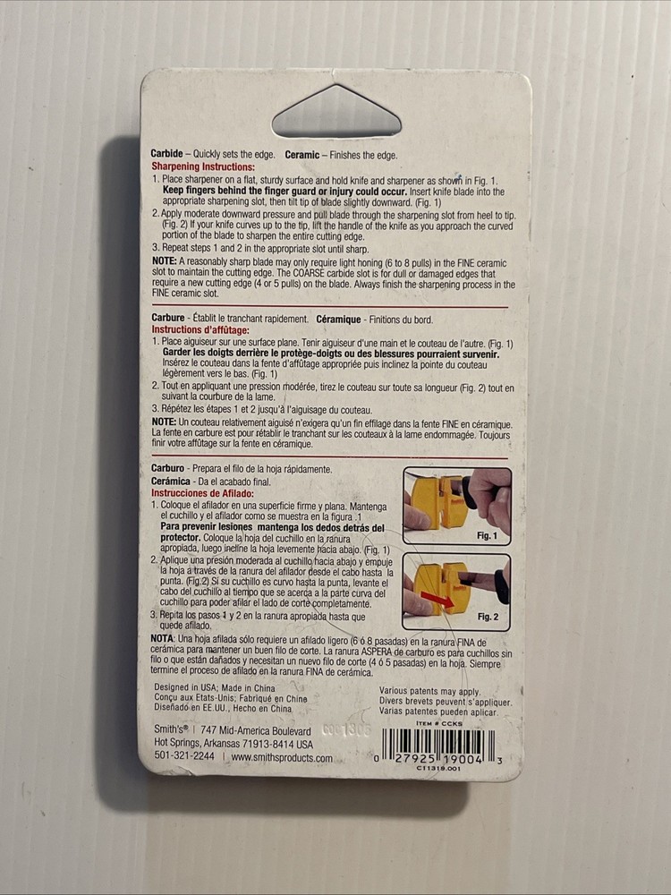 SMITH KNIFE SHARPENER 2 STEP NEW!!!