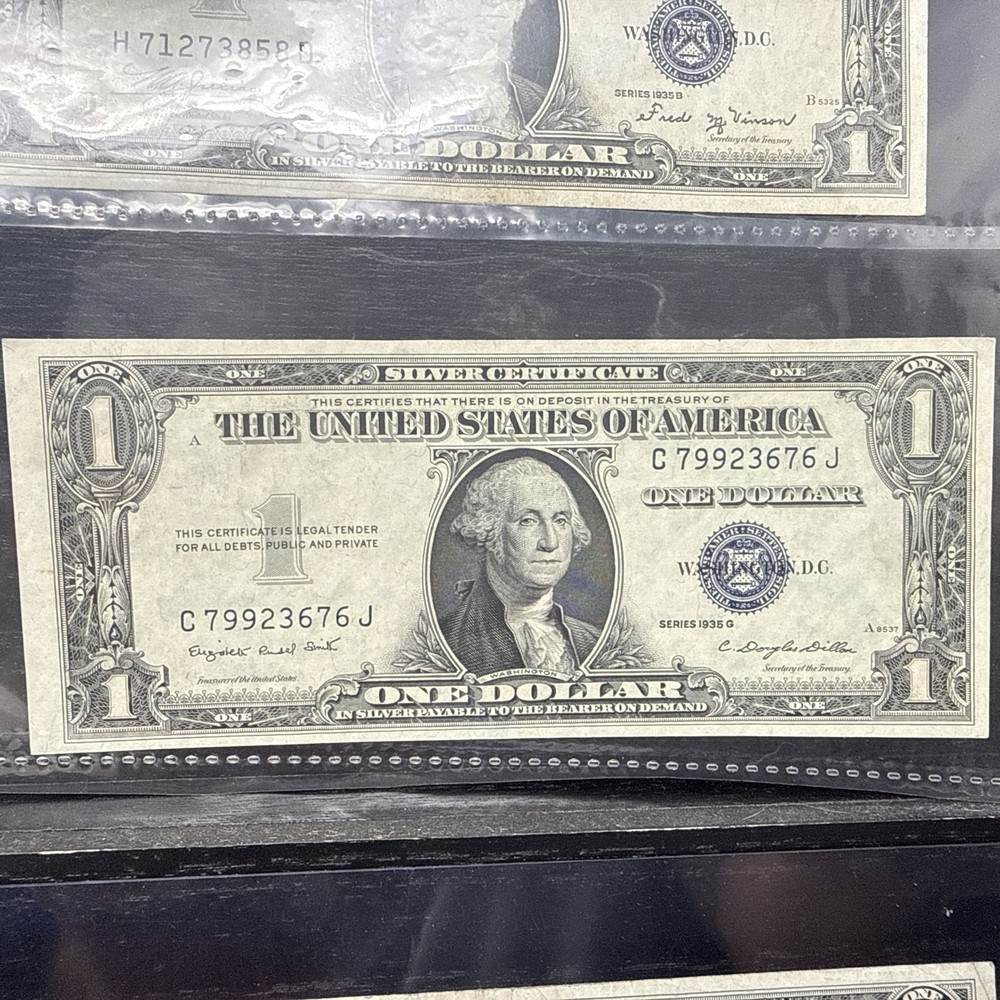 1935 Blue Seal $1 Bills, 1 Bill Star Note