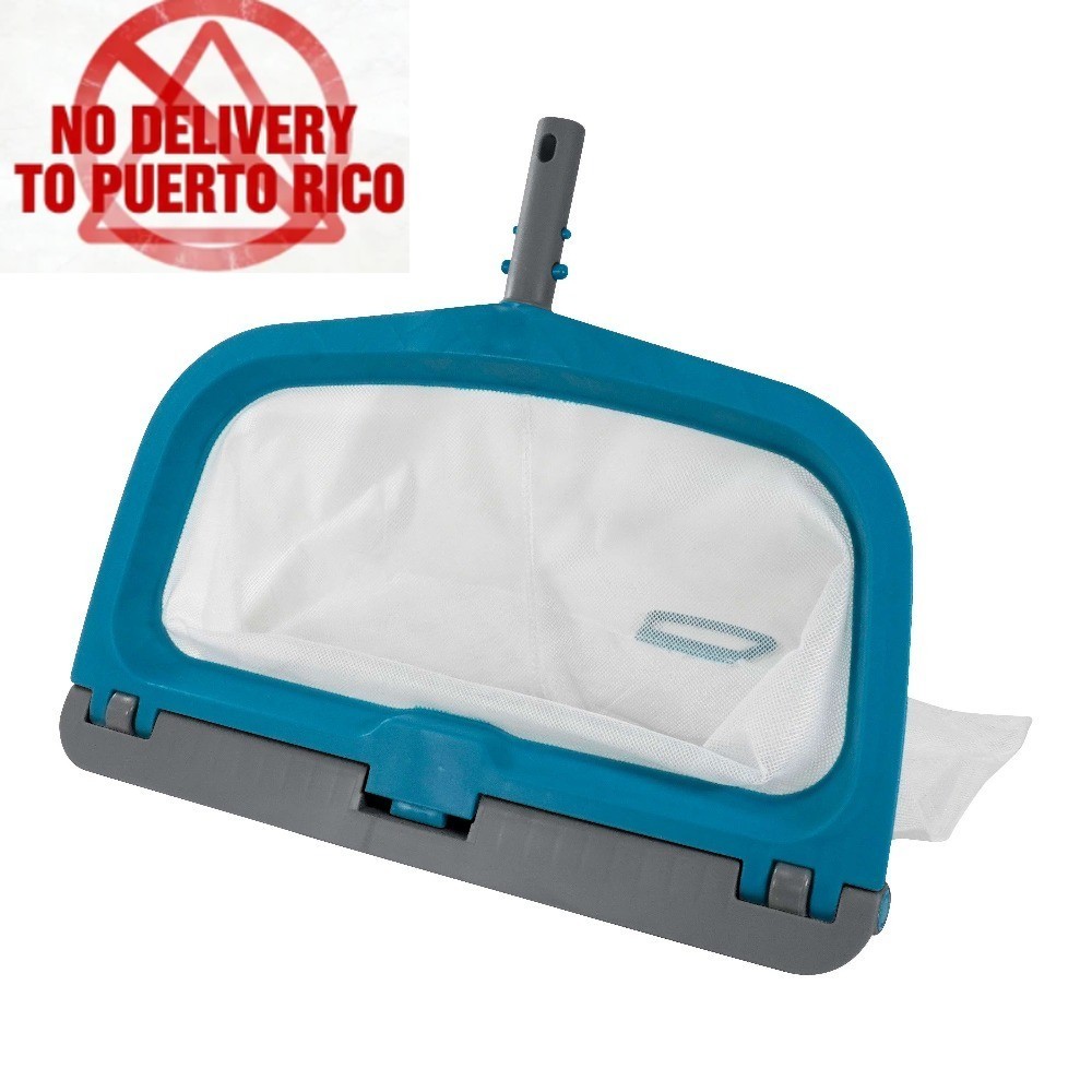 Pool Leaf Rake with Easy-Roll Wheels