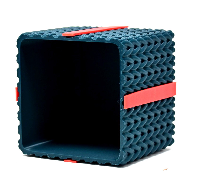 Christmas Gift Box Knitted Pattern - 3d Printed