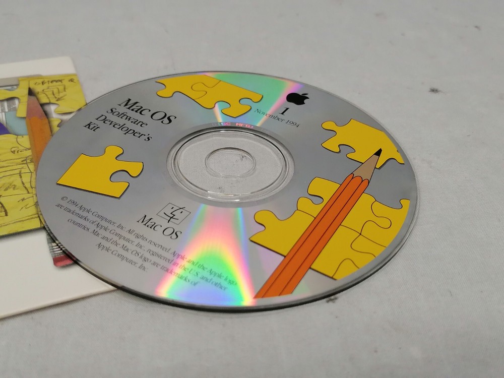 Vintage 1994 Apple Mac OS Software Developers Kit CD