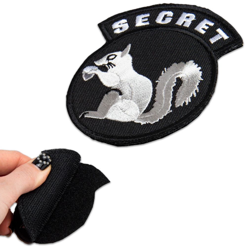 2Pcs Secret Squirrel Patch Set – Embroidered Tactical Military Patches
