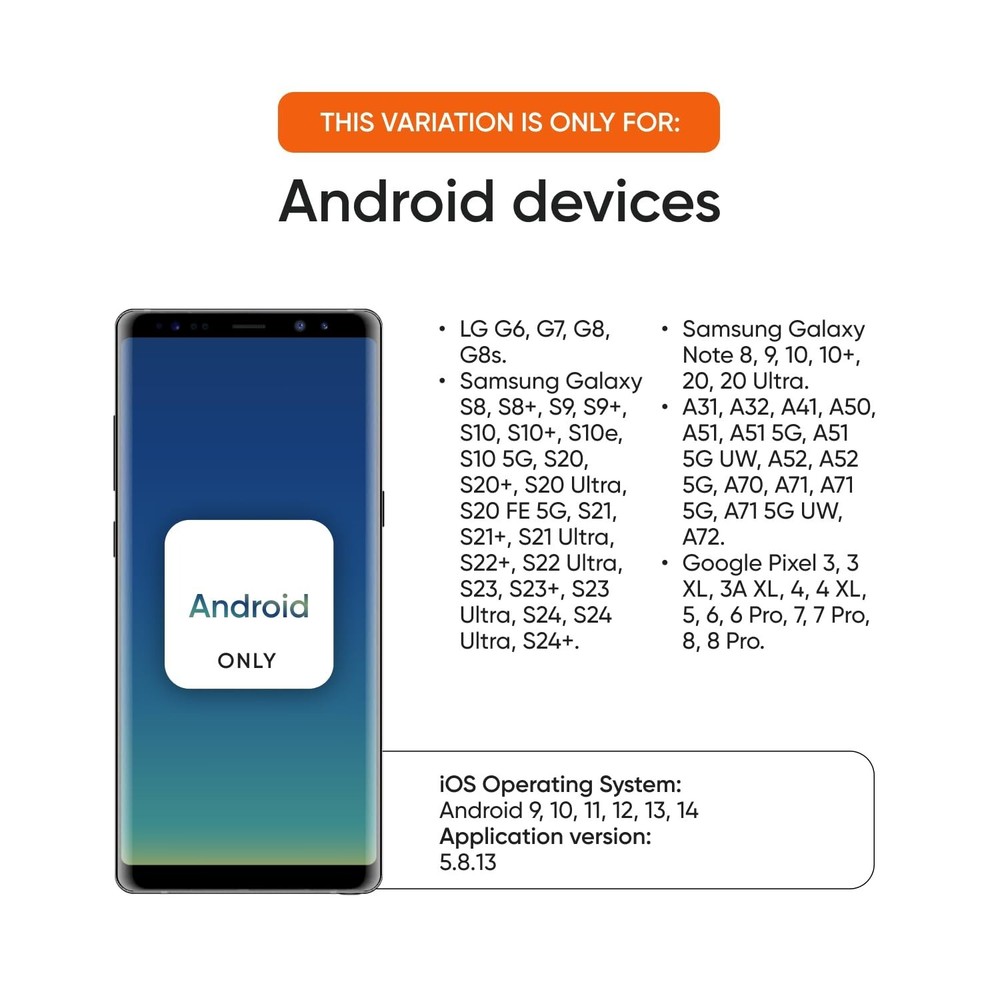 FDA Cleared Diabetes Testing Kit with 25 Strips & USB-C for Android Phones