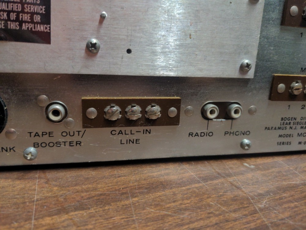 Bogen MCT-1 Intercom Control Center - Powers On But Not Tested - Rack Mountable