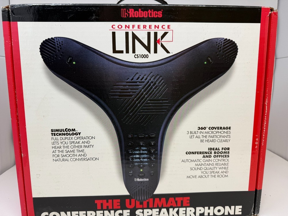 USRobotics Conference Link CS1000 Speakerphone – New in Open Box