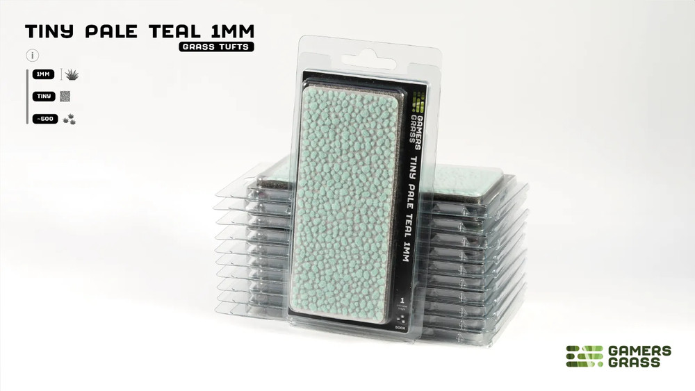 Gamer's Grass: Tiny Pale Teal 1mm