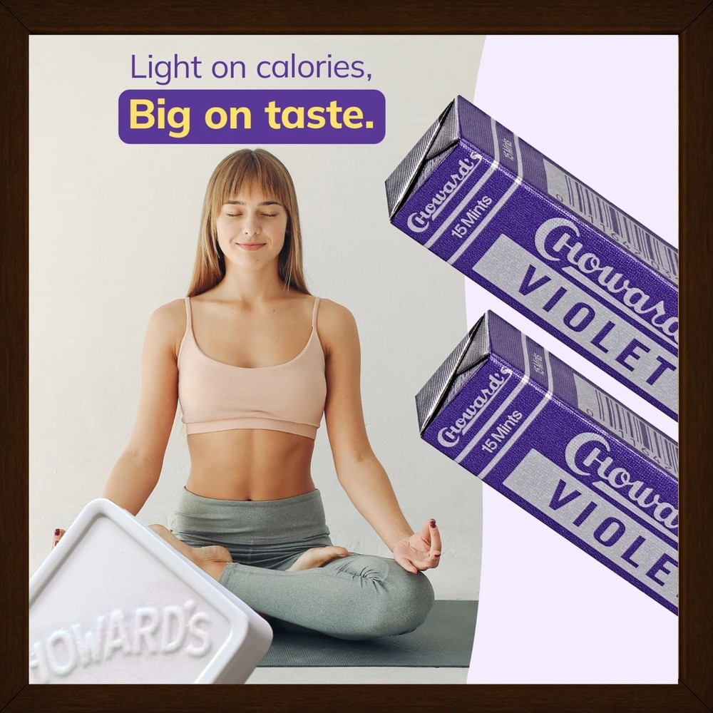 Choward’s Violet Mints Old Fashioned Candy Nostalgia 6 Pack Rolls