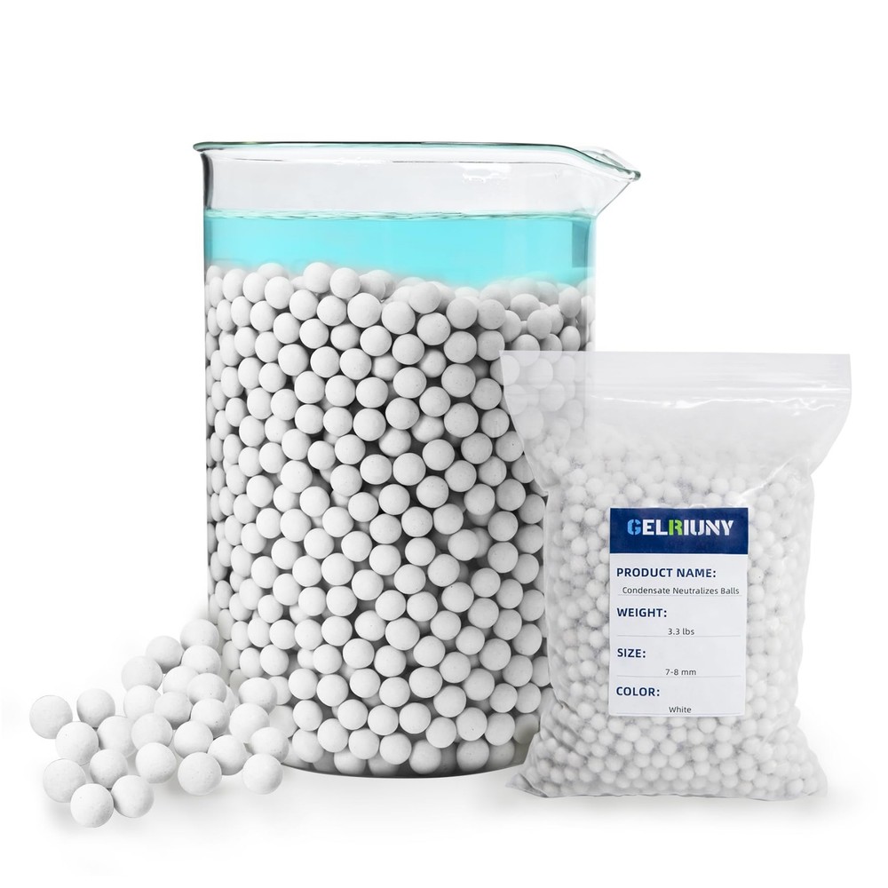 Acidic Condensate Neutralizer Pellets 3.3 lbs - 7-8mm Water Heater Filter Media