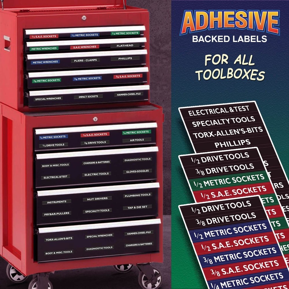 Ultimate Economy Adhesive Toolbox Labels