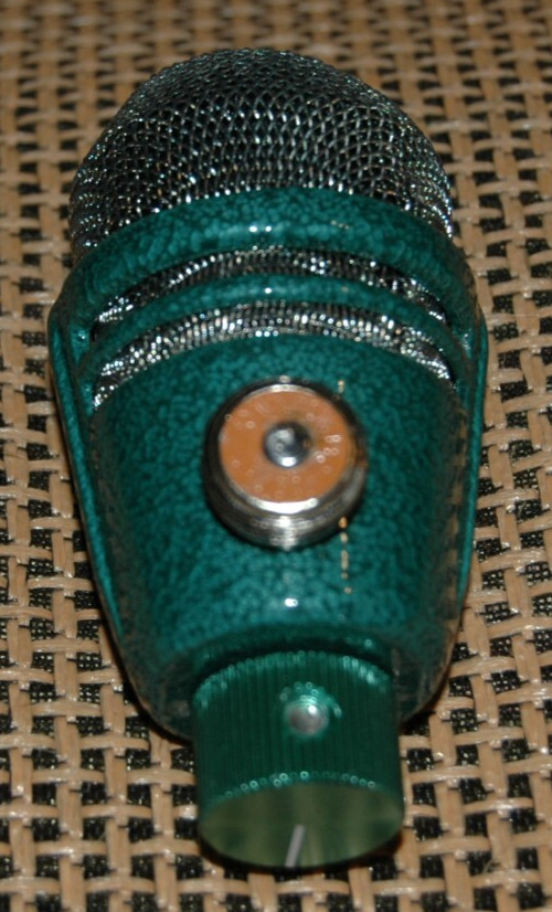 Custom Darome 431 Harp Harmonica mic with Hi-Z Dynamic Element 1/4" jack, Green!
