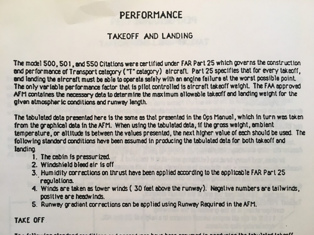 Citation I and Citation II Pilot Training Manual