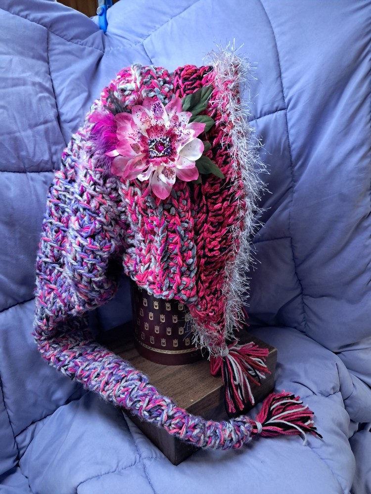 Handmade Crochet Wizard Hood