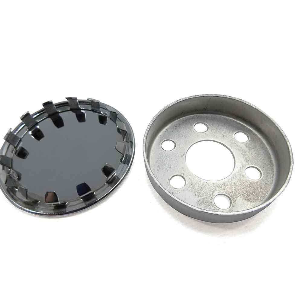 Steering Wheel Cap Assembly, Mounting Cup & Chromed Cap 1877
