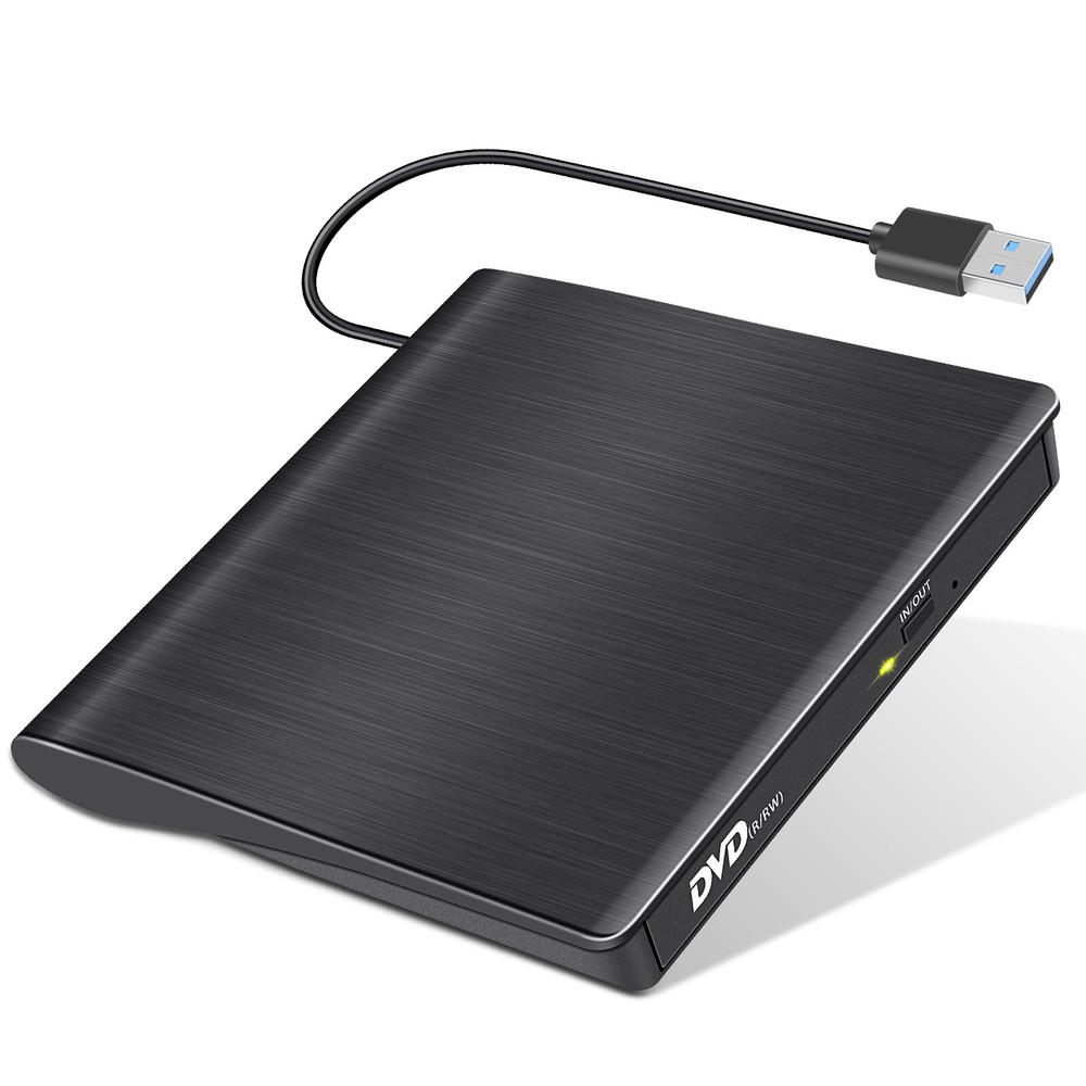 USB 3.0 External CD/DVD Drive Burner Reader Writer Player for Laptop,PC Desktops