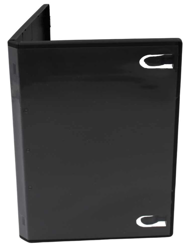 Standard Black DVD 3-Disc Replacement Case 14mm Premium Movie Storage Shell Case