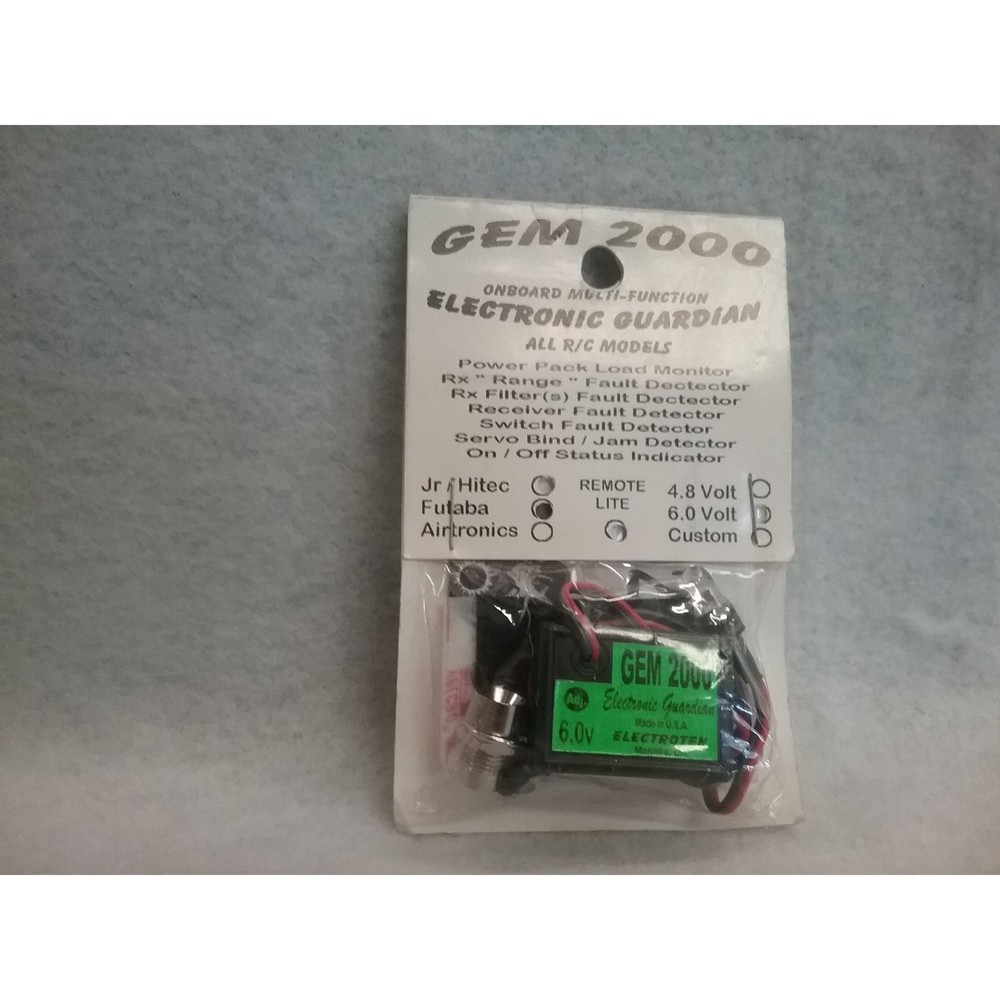 Futaba GEM 2000 Multi-Function Electronic Guardian  6.0  Volt Fault Detector Wit
