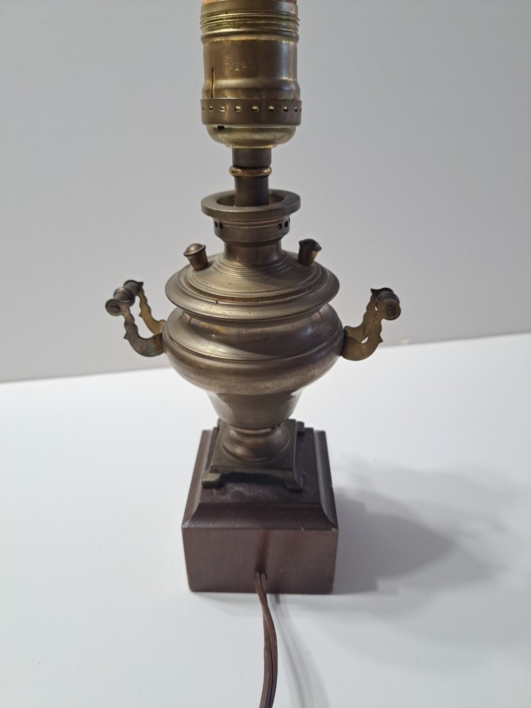 Vintage Brass Urn Coffe Maker Decorative Lamp Russian Samovar Style