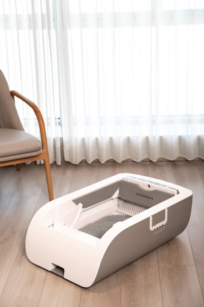 Automatic Self-Cleaning Cat Litter Box Deodoriser Battery Backup