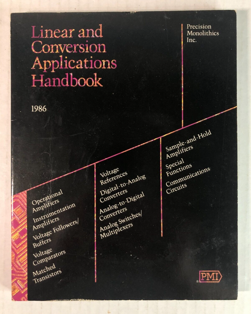 PMI Data Book 1986 Linear and Conversions Applications Handbook