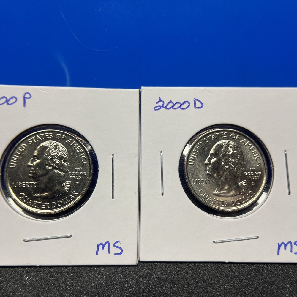 2000 P&D Washington Quarter State Set BU