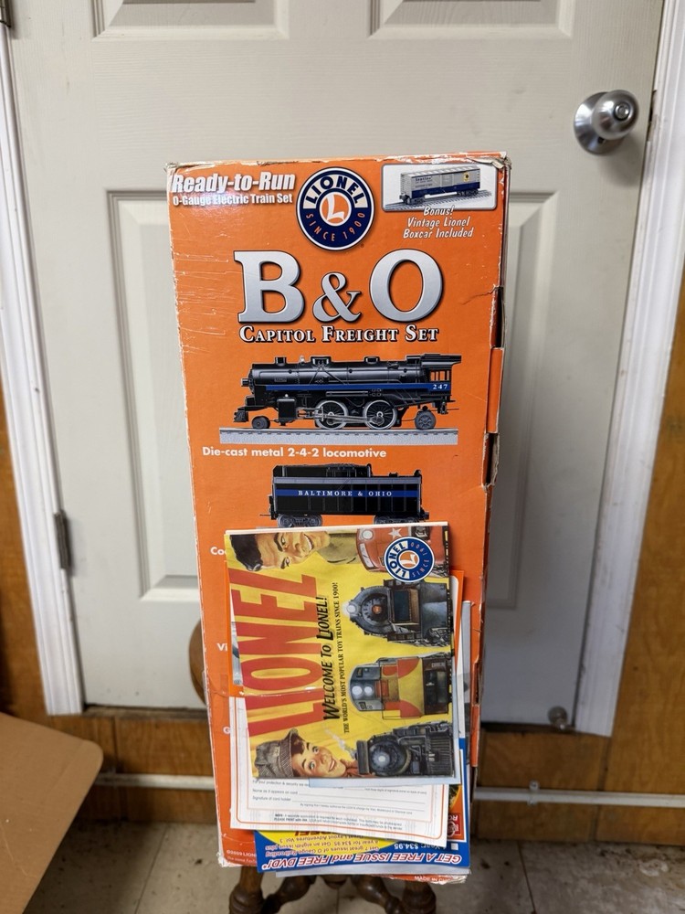 Lionel B&O Capitol Freight Train Set with Original Box