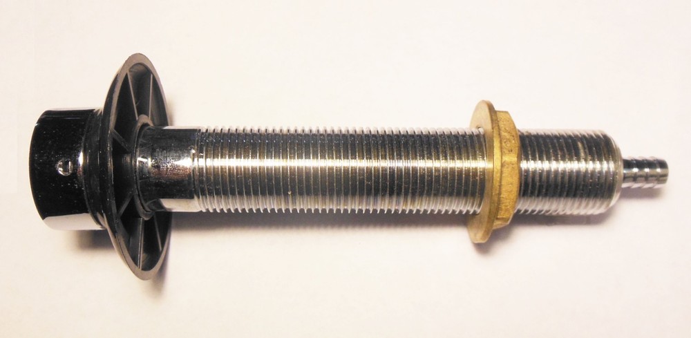 Chrome plated Brass 5-1/2" Shank with Nipple Assembly - 1/4" I.D. Bore