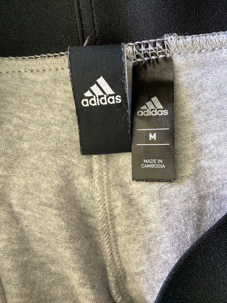 WOMENS ADIDAS GREY/BLACK PANTS SIZE M