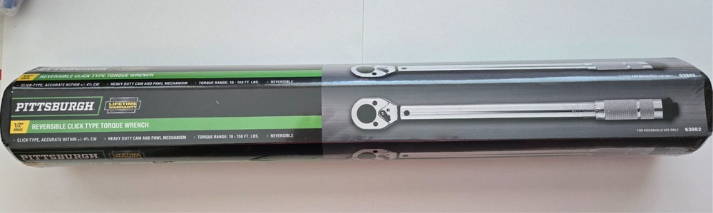 1/2 Inch Torque Wrench Snap Socket  Drive Click Type Ratcheting