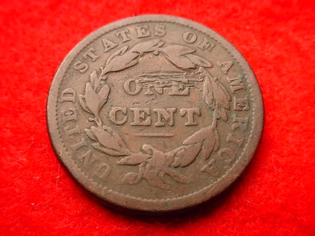 1838 CORONET HEAD LARGE CENT COPPER CENT! #T-188