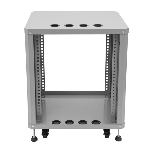 Network & Stereo Rack with Caster Wheels, Rolling Server Rack Open Cabinet
