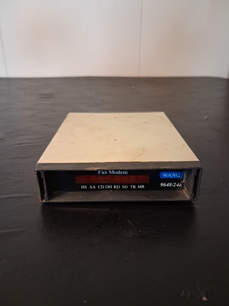 Wang External 9648 Fax/Data Modem - Untested