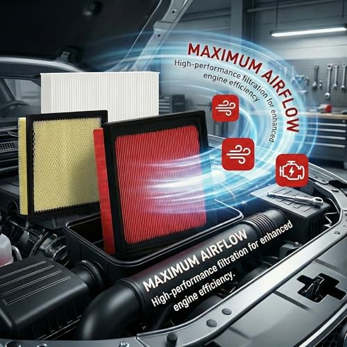 White Cabin Filter & Engine Air Filter Kit for Prius 2015 2014 2013 2012 2011
