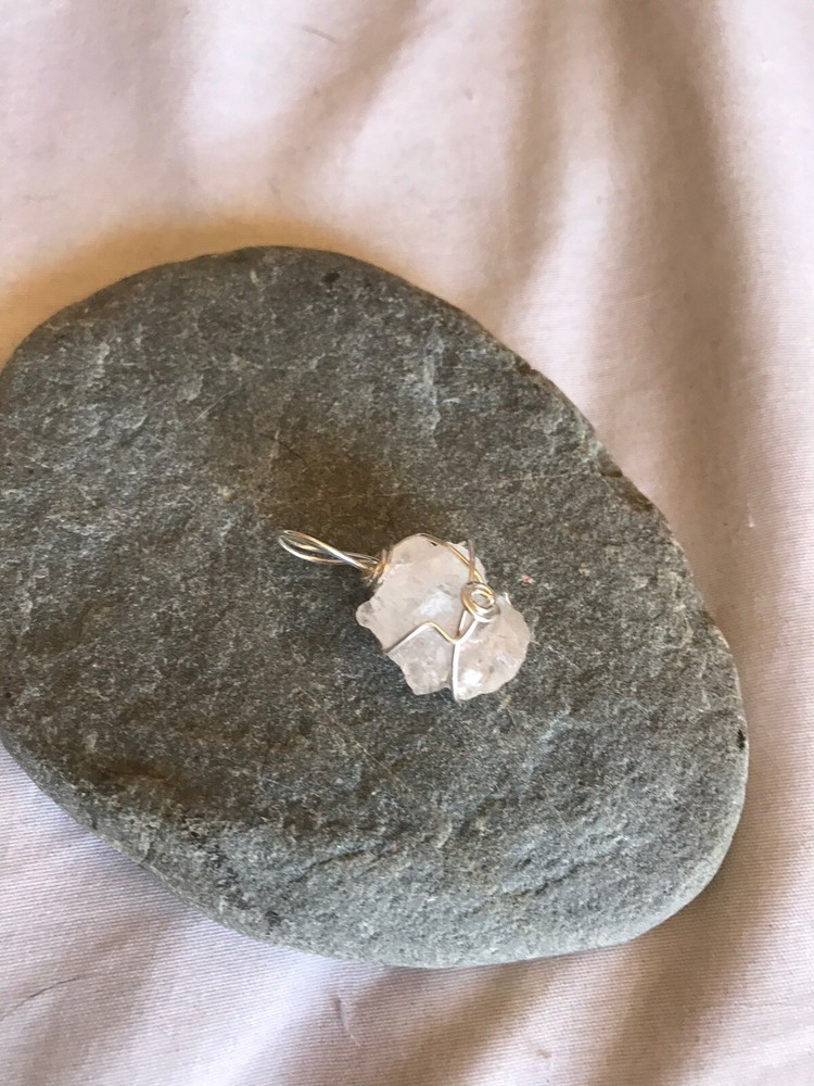 Nirvana Quartz Sterling Silver Wrapped Pendant