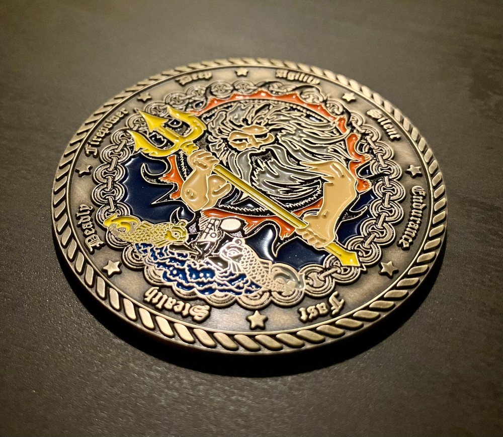 Eternal Patrol Submarine Challenge Coin