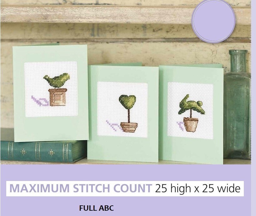 TOPIARY ABC CROSS STITCH PATTERN ONLY  EQ - REV