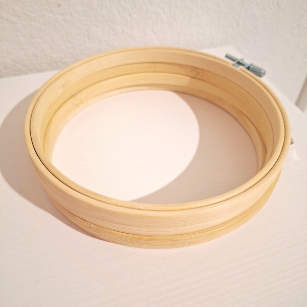 4 wooden hoops for embroidery