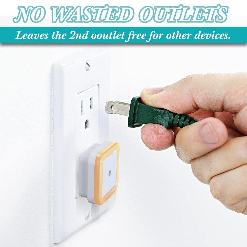 24 Packs LED Night Lights Plug into Wall with Smart Dark Sensor Automatic Hal...