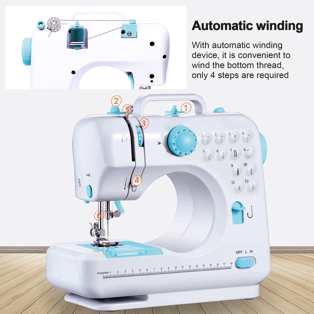 Portable Sewing Machine for Beginners with Full Kit & Extension Table