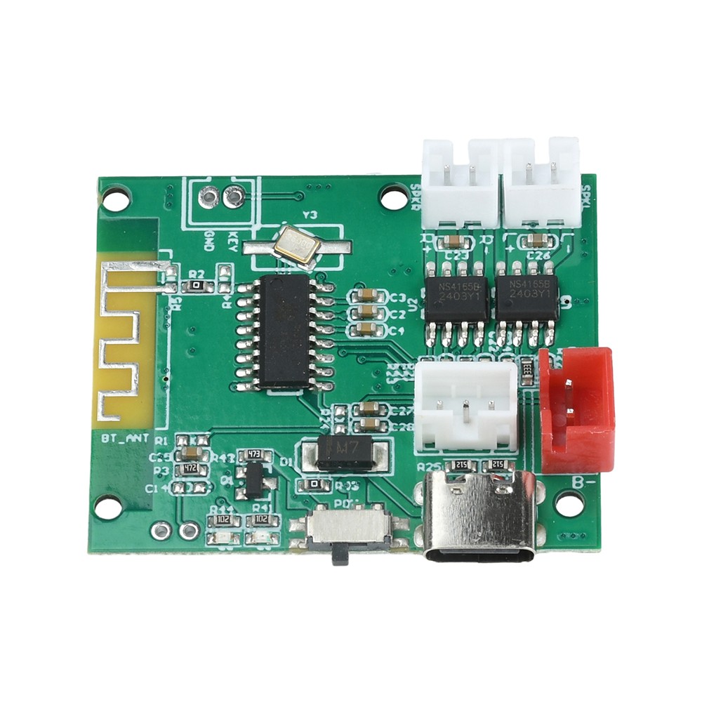 DC3.7V-5V Stereo 5.0 Bluetooth 5W+5W Bluetooth Decoder Module w/ Power Amplifier
