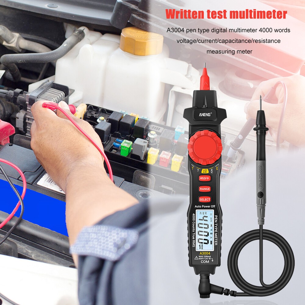 ANENG A3004 Pen Type Digital Multimeter LCD 4000 Counts Auto Range Tester Meter