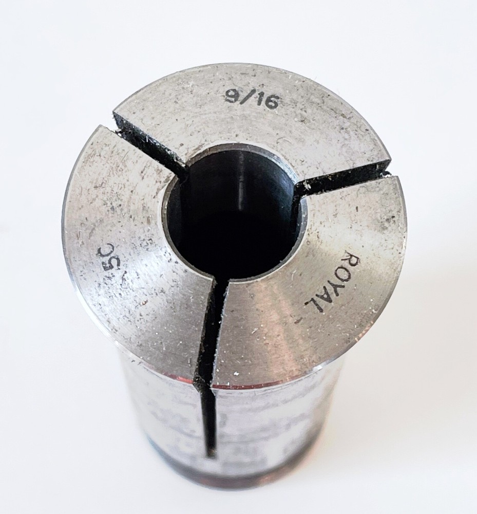 9/16" ROYAL 5C Round Collet External & Internal Threads .5625" USA