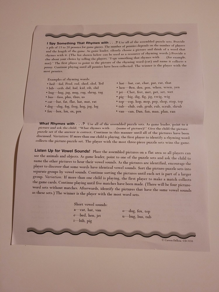 Carson-Dellosa Learn-To-Read First Words Game