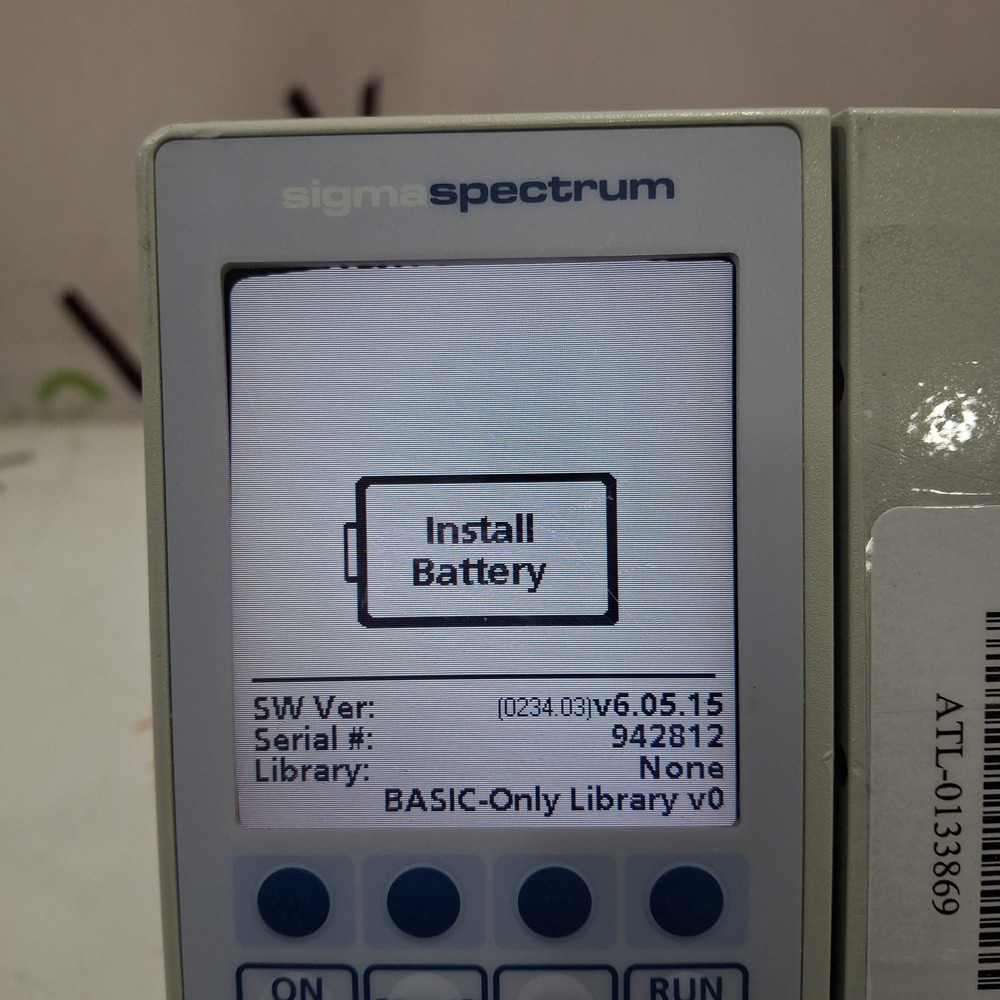 Baxter Sigma Spectrum 6.05.15 without Battery Infusion Pump