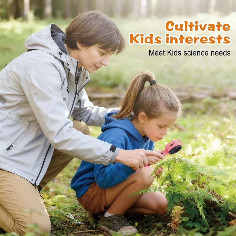 Microscope for - 2.4" Screen Mini Pocket Handheld Microscope for Toddlers-STE...