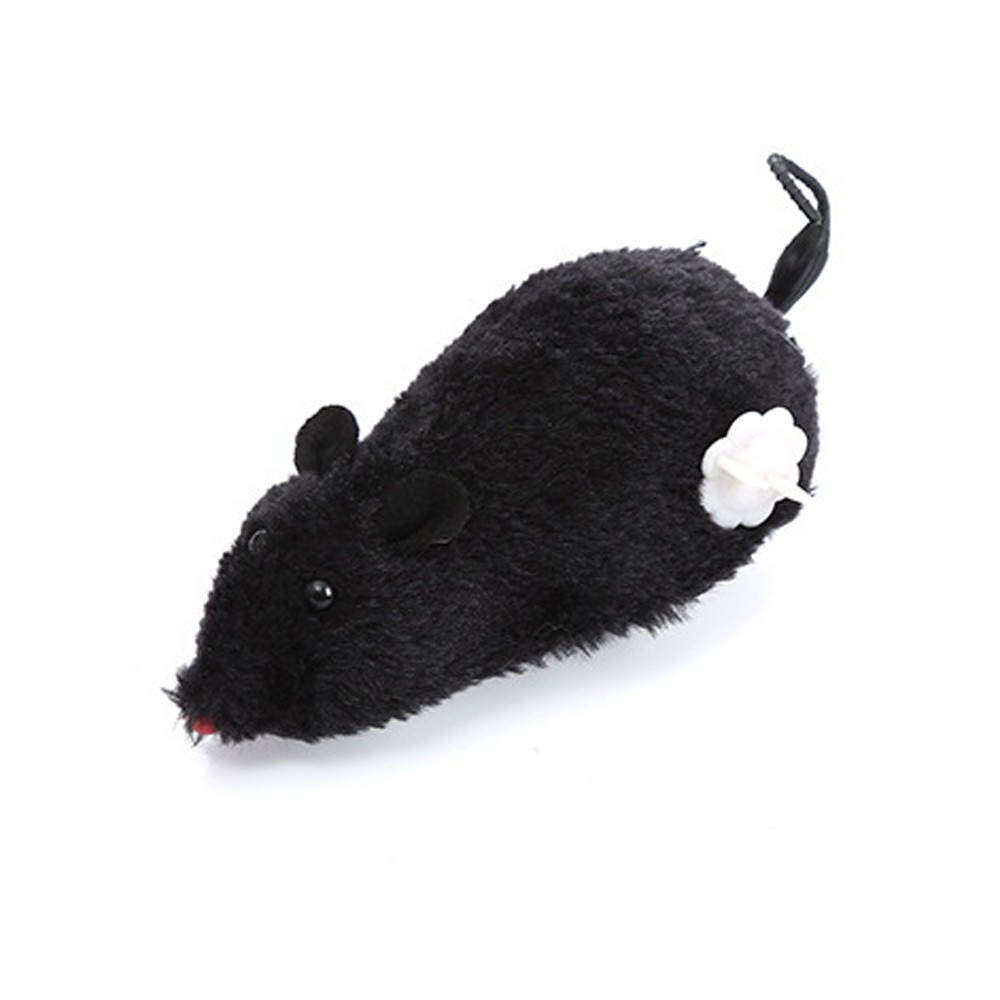 Interactive Cat Toy with Cartoon Mouse Design, Durable Plastic No Battery Needed